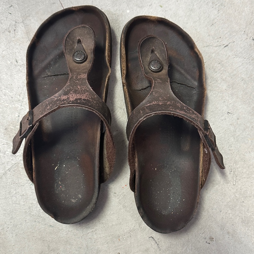 Well worn, very old flops